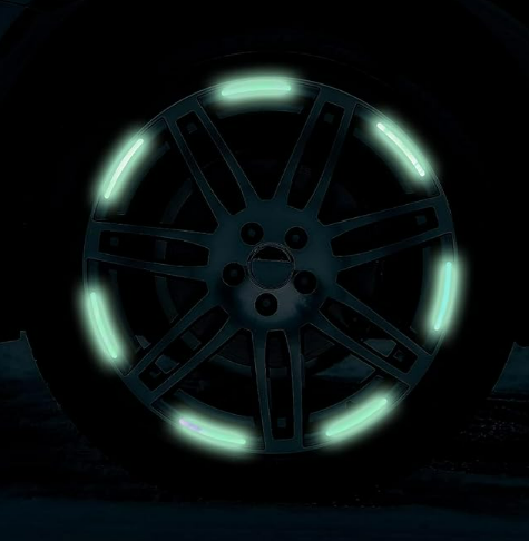 Tyre Reflectors For Car & Bike Multicolor (Pack Of 20)