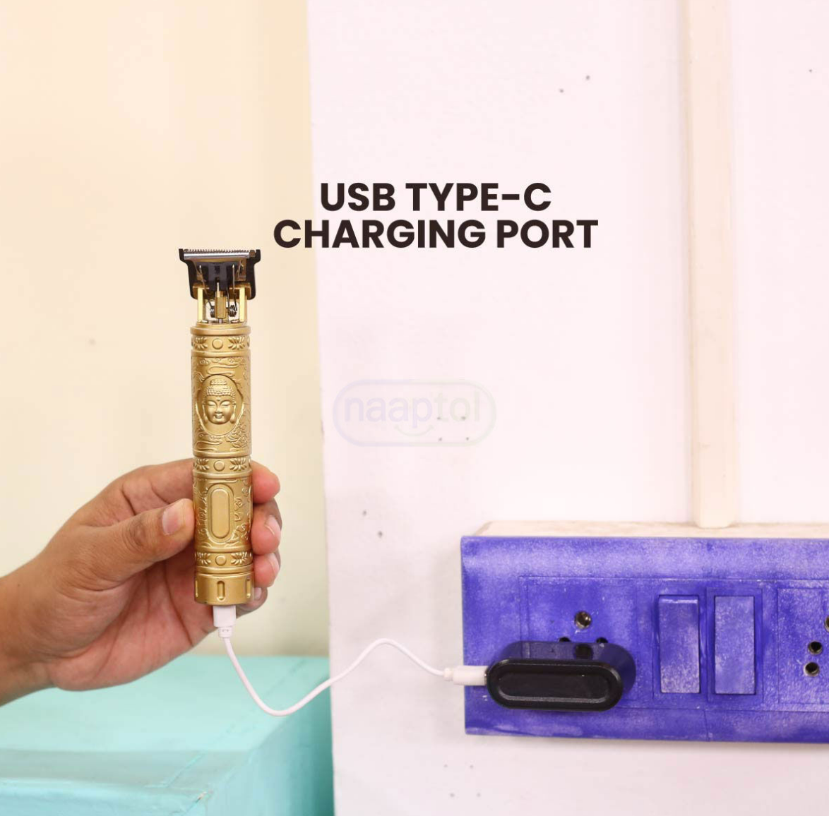 Stylish Golden Trimmer With Free Digital Watch At Just Rs 599/-