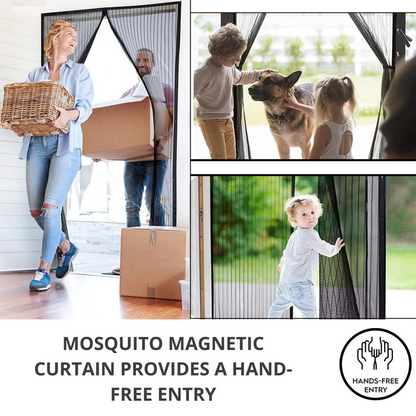 Magnetic Mosquito Screen Door – Easy Snap, No Mosquito Trap