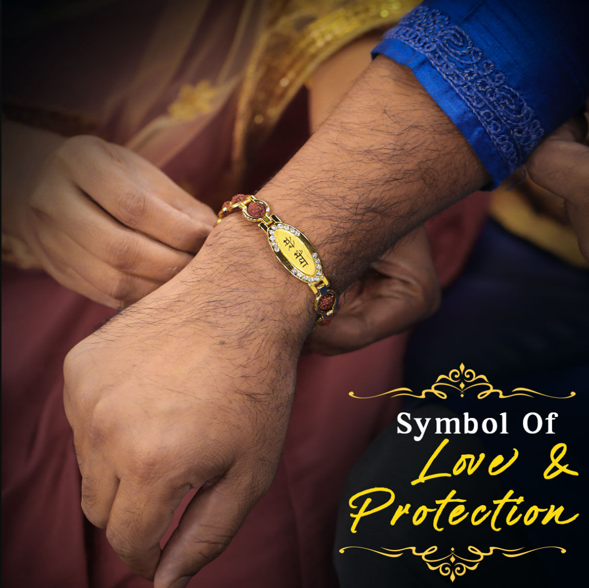 ✨Golden Rakhi Bracelet - BUY 1 GET 1 FREE At Just Rs 499/-✨