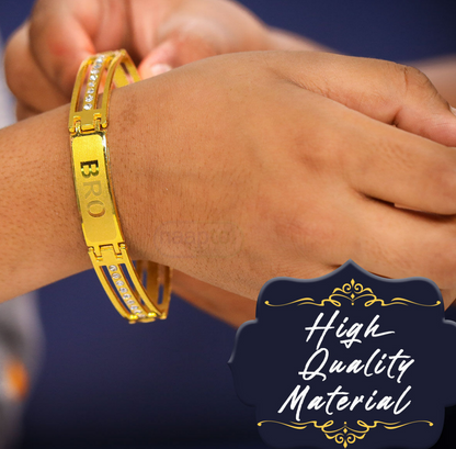 ✨Golden Rakhi Bracelet - BUY 1 GET 1 FREE At Just Rs 499/-✨