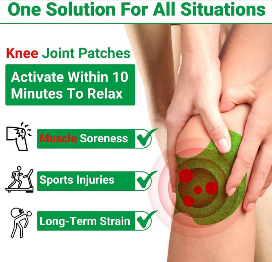 Herbal Knee Patches – Instant Pain Relief in One Patch (Pack of 10, 20, 30)