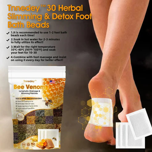 Bee Venom Lymphatic Drainage & Slimming Detox Foot Patches (Buy 1 Get 1 At Just Rs - 499/-)